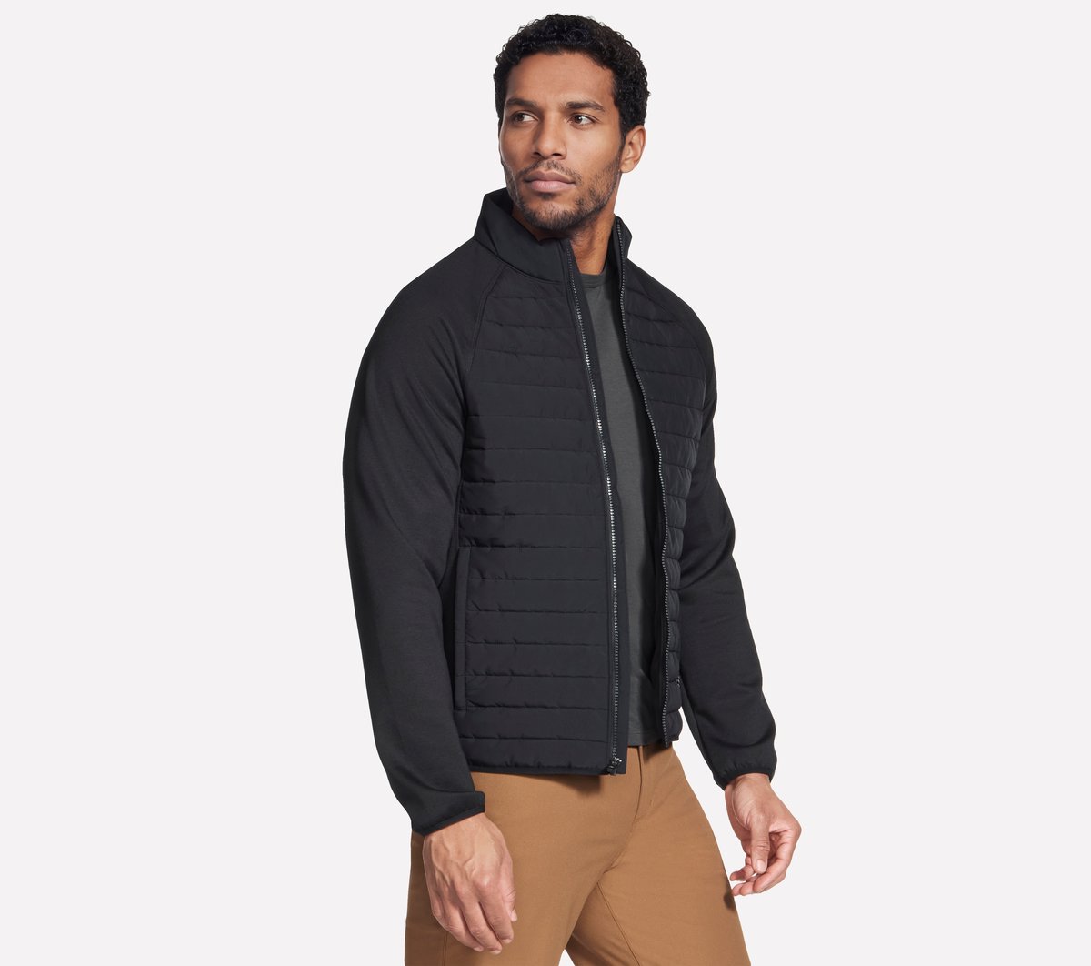 Skechers Top Pick | The Hoodless Hoodie Hybrid Jacket
