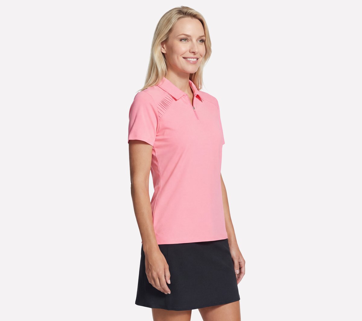 Skechers Popular | GO GOLF Short Sleeve Birdie Zip Front Polo