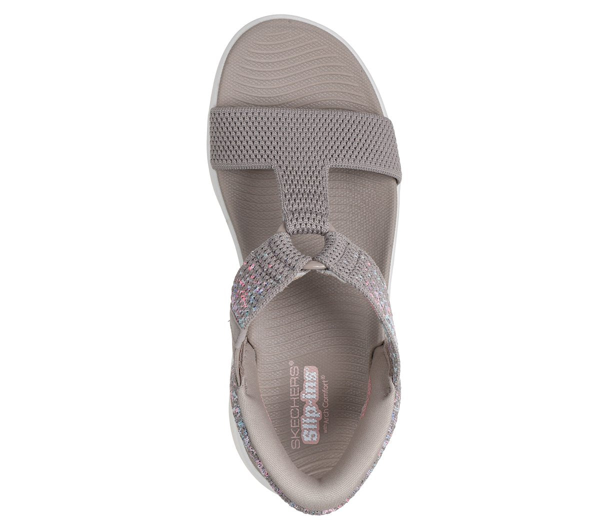 Skechers Sale | Skechers Slip-ins: GO WALK Massage Fit Sandal - Confetti Sky