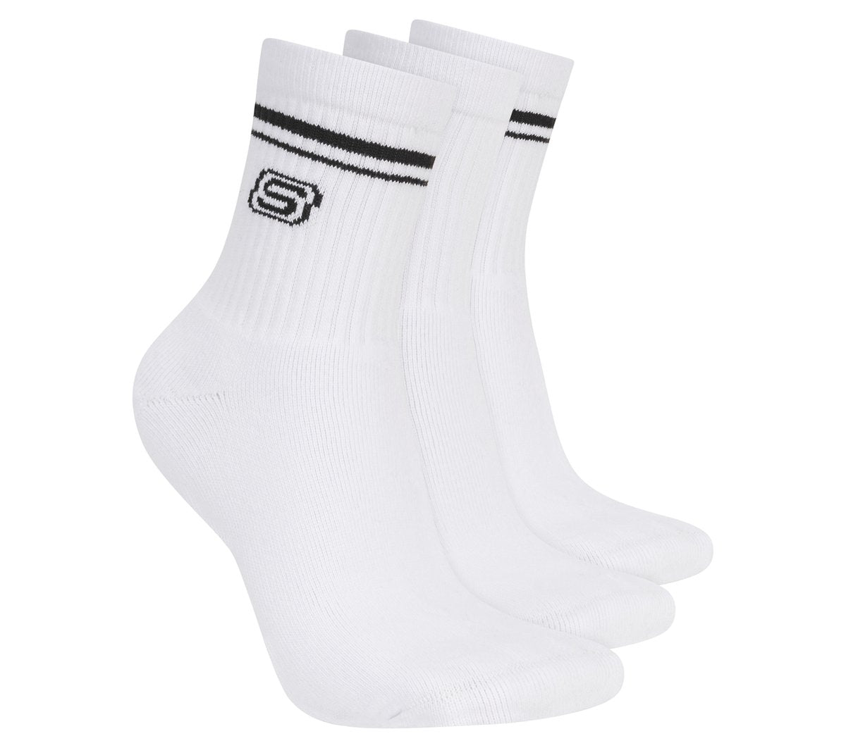 Skechers New | 3 Pack Women's Low Crew Varsity Socks
