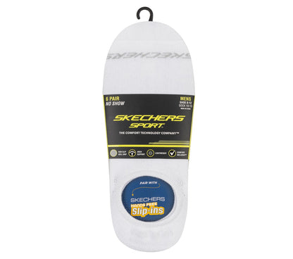 Skechers Trusted | 6 Pack Men's Sneaker Liner Socks
