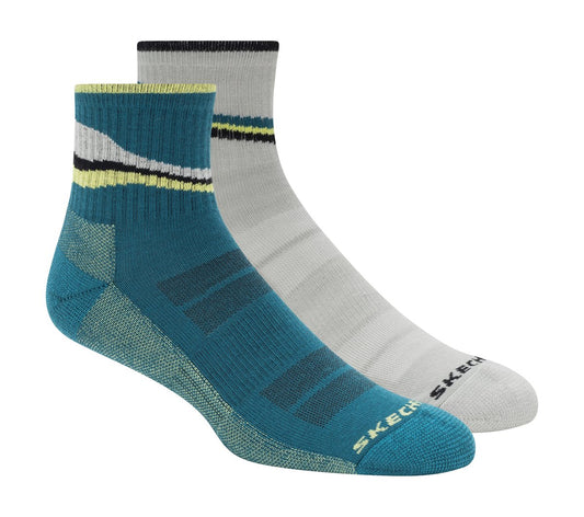Skechers Great Value | 2 Pack Men's Quarter Trail Socks